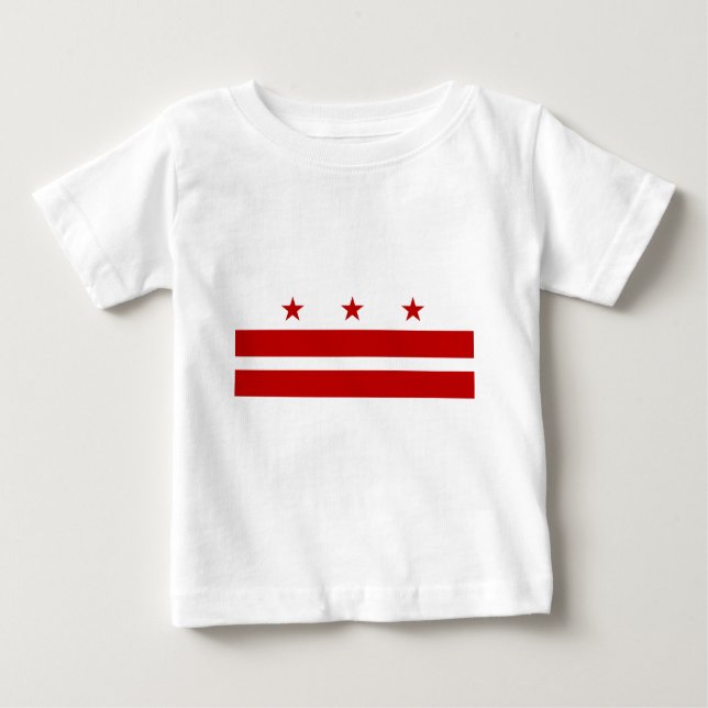 Washington DC Flag Baby T-Shirt (Front)