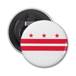 Washington DC flag Bottle Opener