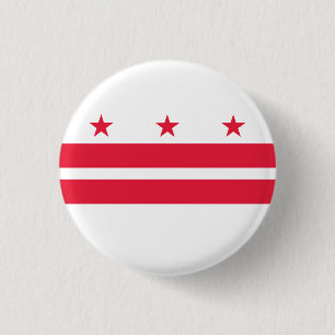 Washington DC Flag Button