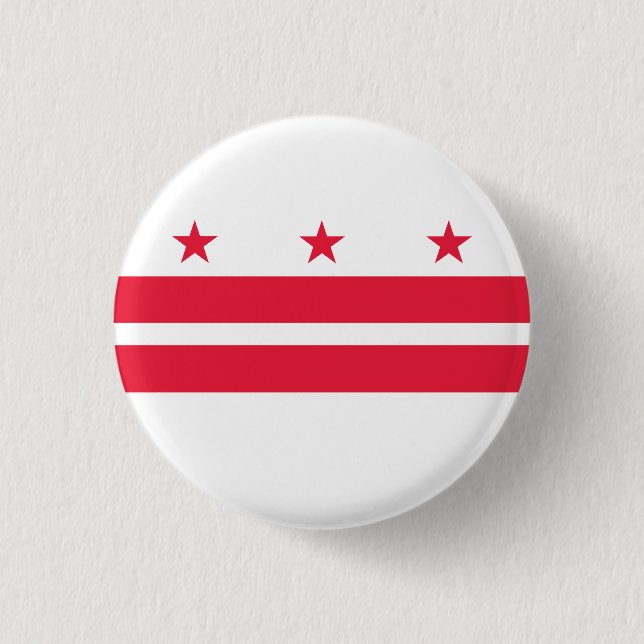 Washington DC Flag Button (Front)
