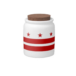 Washington DC Flag Candy Jar