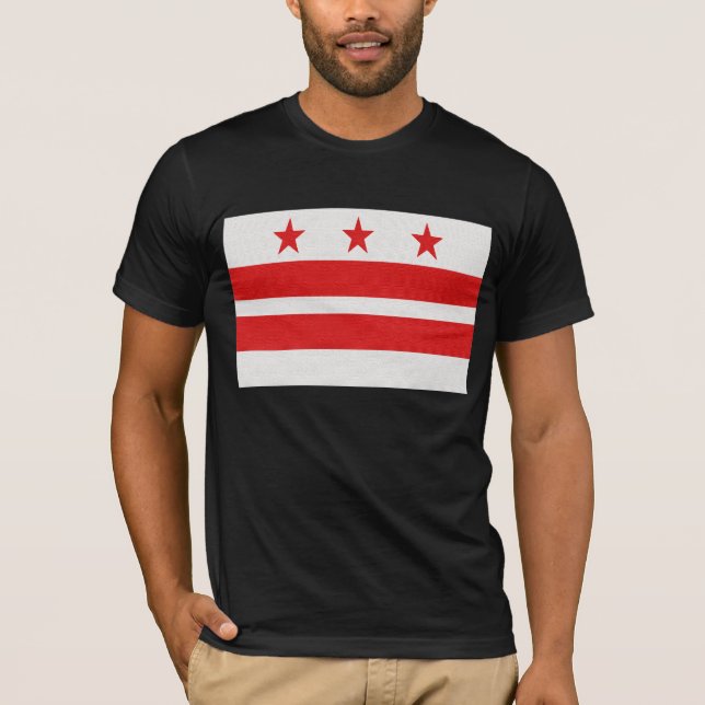 Washington DC Flag - District of Columbia T-Shirt (Front)