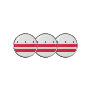 Washington DC Flag Golf Ball Marker