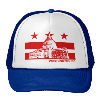 Flag Of Washington Dc Hats and Flag Of Washington Dc Trucker Hat Designs