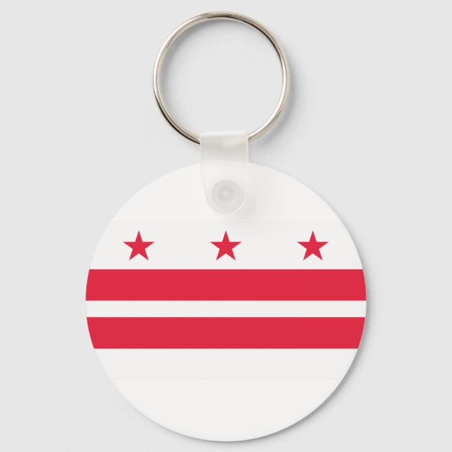 Washington DC flag Keychain (Back)