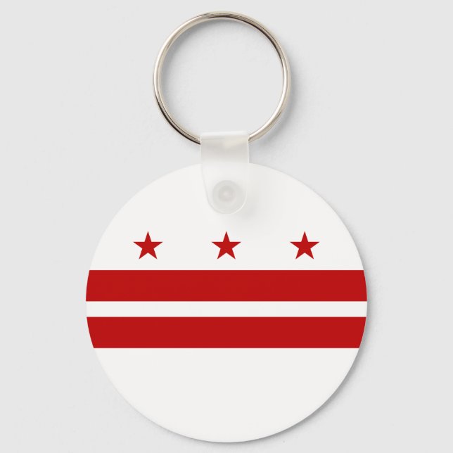 Washington DC Flag Keychain (Front)