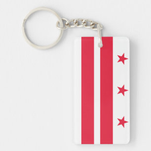 Washington DC flag Keychain