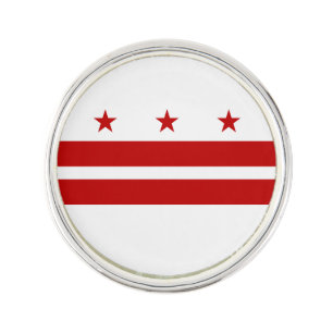 Washington DC flag Lapel Pin