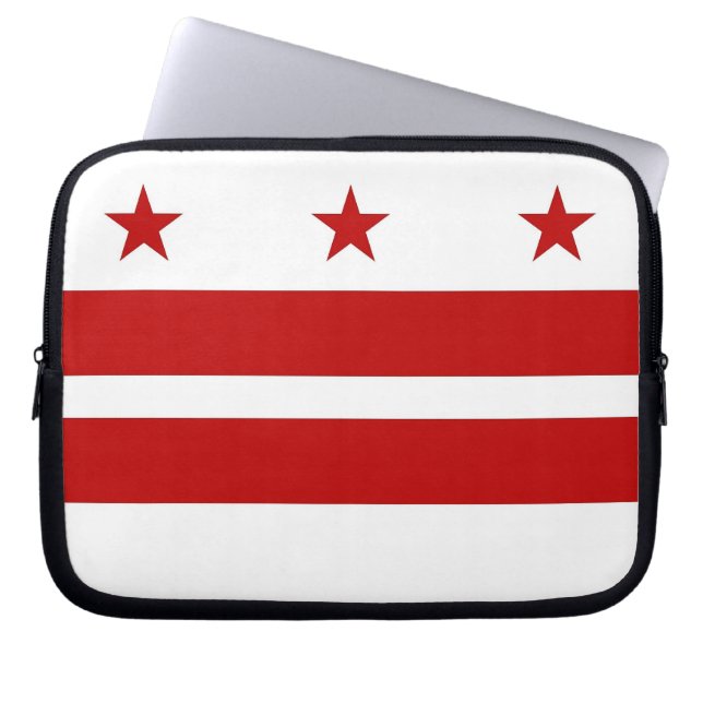 Washington DC Flag Laptop Sleeve (Front)