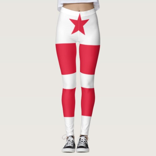 Washington DC Flag Leggings