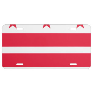 Washington DC Flag License Plate