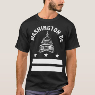 Washington DC Flag Love Capitol Hill Souvenir Red  T-Shirt