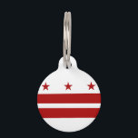 Washington DC Flag Pet Name Tag<br><div class="desc">Washington DC Flag Feel free to modify the design according to your own preferences. You may change the design location, orientation, background colors and size. Also, you may add your own text, or slogan set its font, location and size, all in order to create the ultimate personal gift for you...</div>