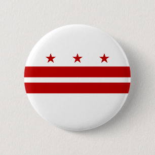 Washington DC Flag Pinback Button