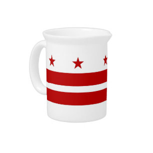 Washington DC Flag Pitcher