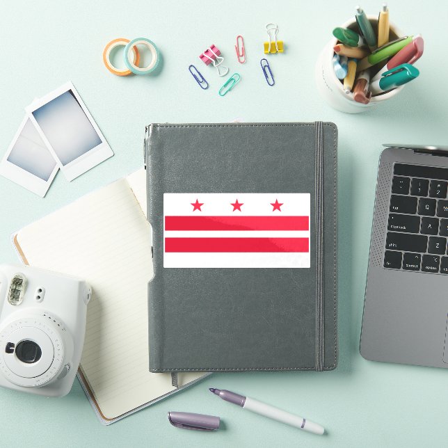 Washington DC Flag Sticker (iPad Cover)