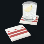 Washington DC Flag Stone Coaster<br><div class="desc">Washington DC Flag Feel free to modify the design according to your own preferences. You may change the design location, orientation, background colors and size. Also, you may add your own text, or slogan set its font, location and size, all in order to create the ultimate personal gift for you...</div>