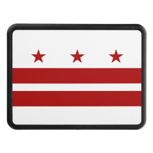 Washington DC Flag Trailer Hitch Cover