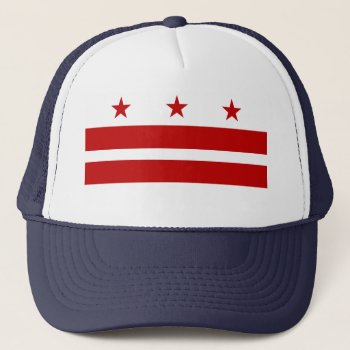 Washington Dc Flag Trucker Hat by FlagGallery at Zazzle