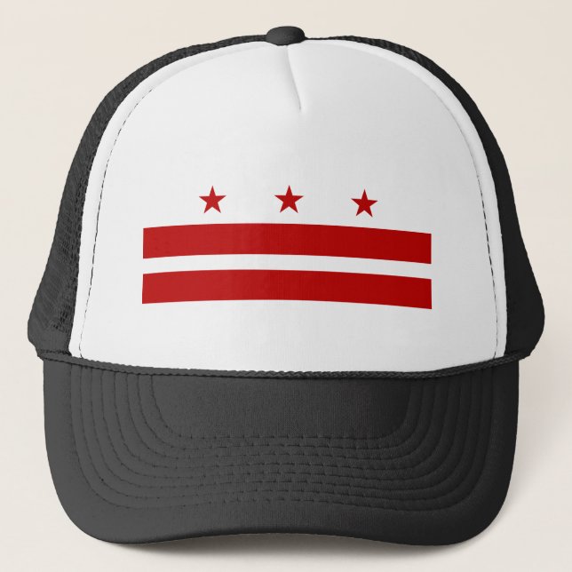 Washington DC Flag Trucker Hat (Front)