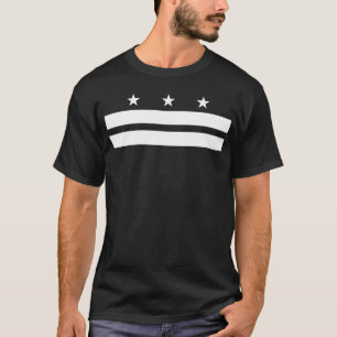 Washington DC Flag - White T-Shirt
