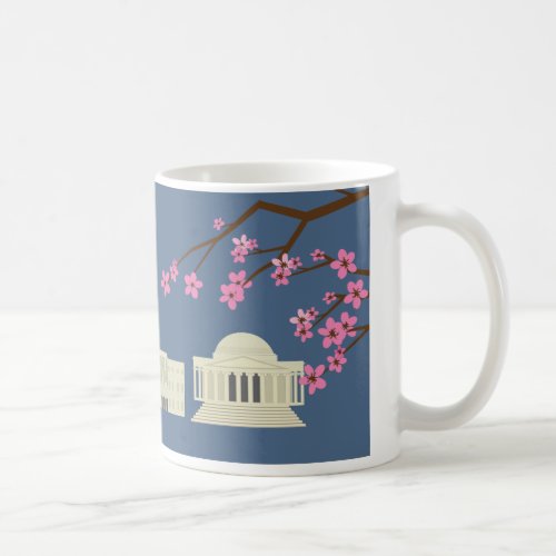 Washington DC Hand Drawn Iconic Sights Mug