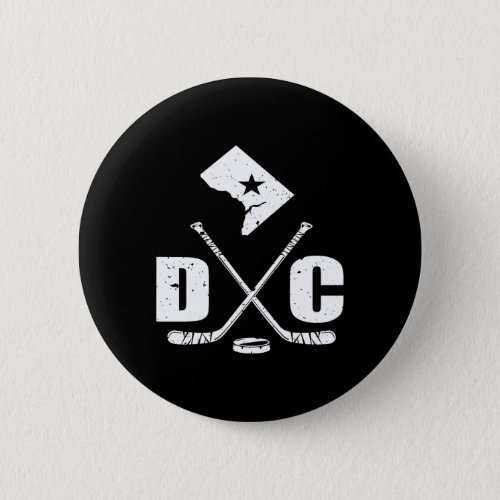 Washington Dc Hockey Tshirt Ice Hockey Capital Ima Button