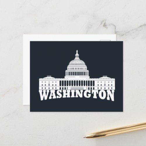 washington dc holiday postcard