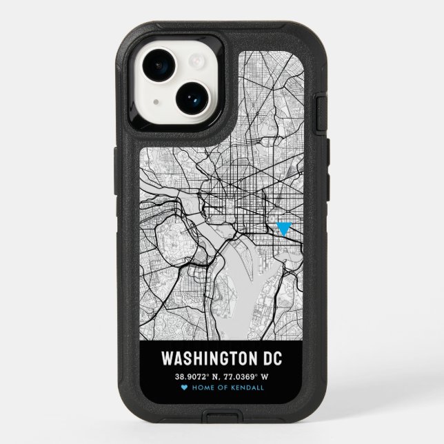 Washington, DC. Home Locator Otterbox iPhone Case (Back)