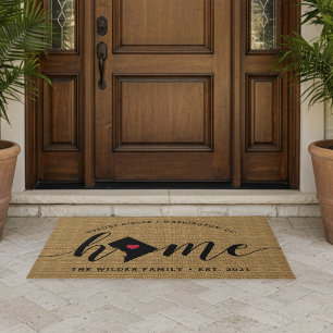 Washington DC Home Town Personalized Doormat