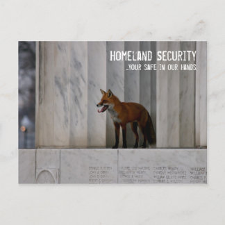 Washington, DC:  Homeland Security Humor Postcard