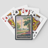 Washington DC Illustration Travel Art Custom
