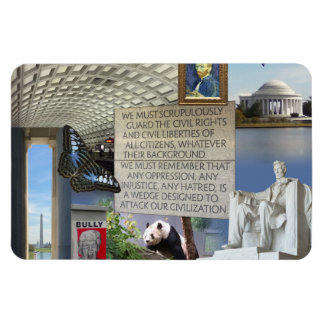 Washington DC images collaged 3"x4" Photo Magnet