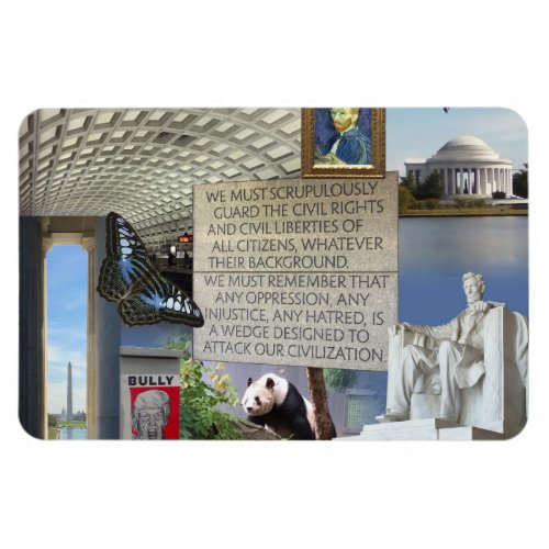 Washington DC images collaged 3x4 Photo Magnet