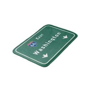 Washington dc Interstate Highway Freeway Road : Bath Mat