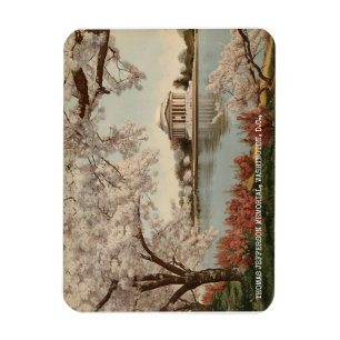 Washington DC Jefferson Memorial Vintage Travel Magnet