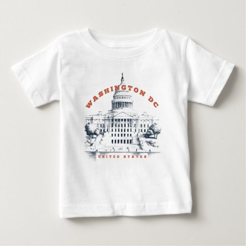 Washington DC landmark design Baby T_Shirt