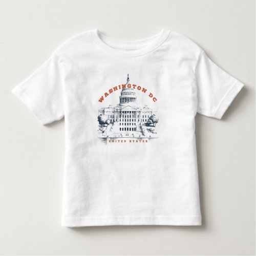 Washington DC landmark design Toddler T_shirt