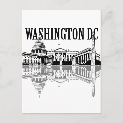 Washington Dc landmarks skyline Postcard