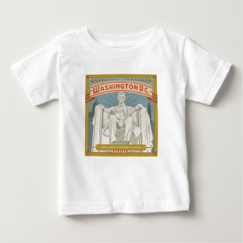 Washington DC  Lincoln Memorial Baby T_Shirt