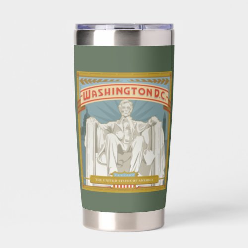 Washington DC  Lincoln Memorial Insulated Tumbler