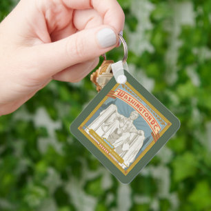 Washington DC Lincoln Memorial Keychain