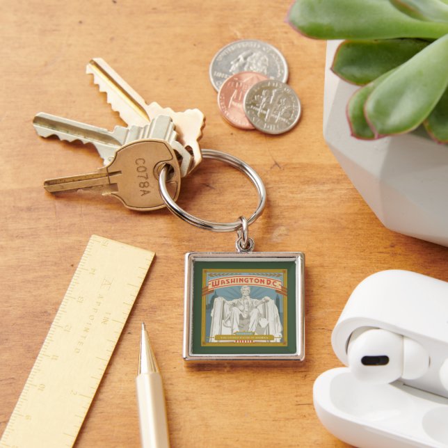 Washington DC | Lincoln Memorial Keychain (Desk)