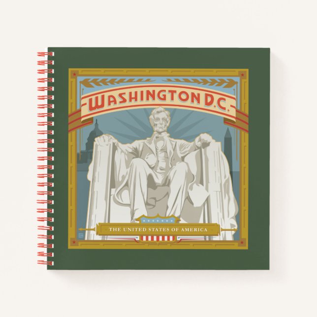 Washington DC | Lincoln Memorial Notebook (Front)