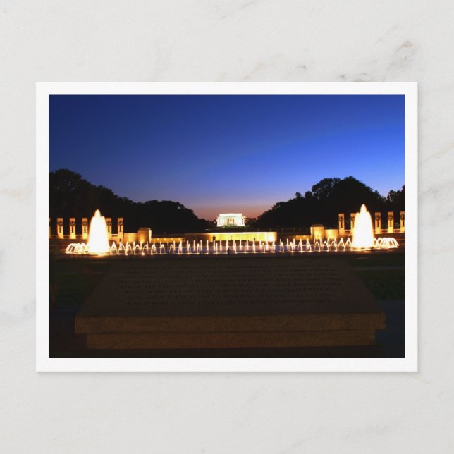 Washington DC Lincoln Memorial Postcard (Front)