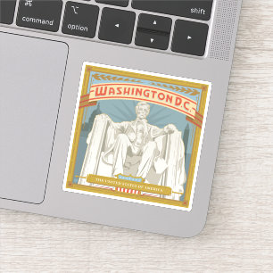 Washington DC   Lincoln Memorial Sticker