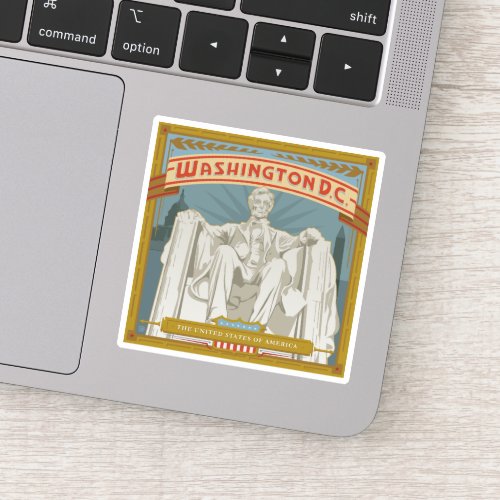 Washington DC  Lincoln Memorial Sticker