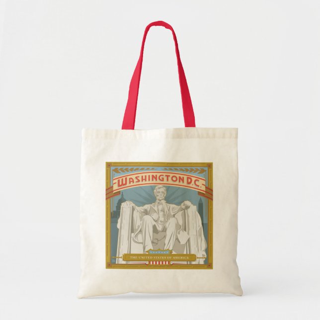 Washington DC | Lincoln Memorial Tote Bag (Front)