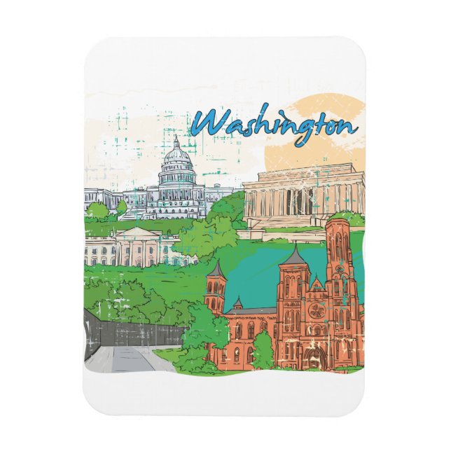 Washington DC Magnet (Vertical)