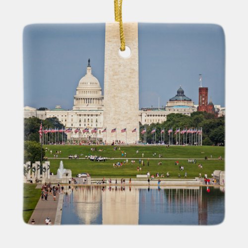 Washington DC Mall Ceramic Ornament